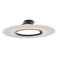 Dweled Elektron 28in LED Semi-Flush Mount 3000K in Black FM-217